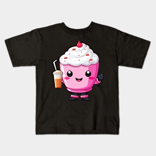 kawaii Ice cream  T-Shirt cute Candy food Kids T-Shirt